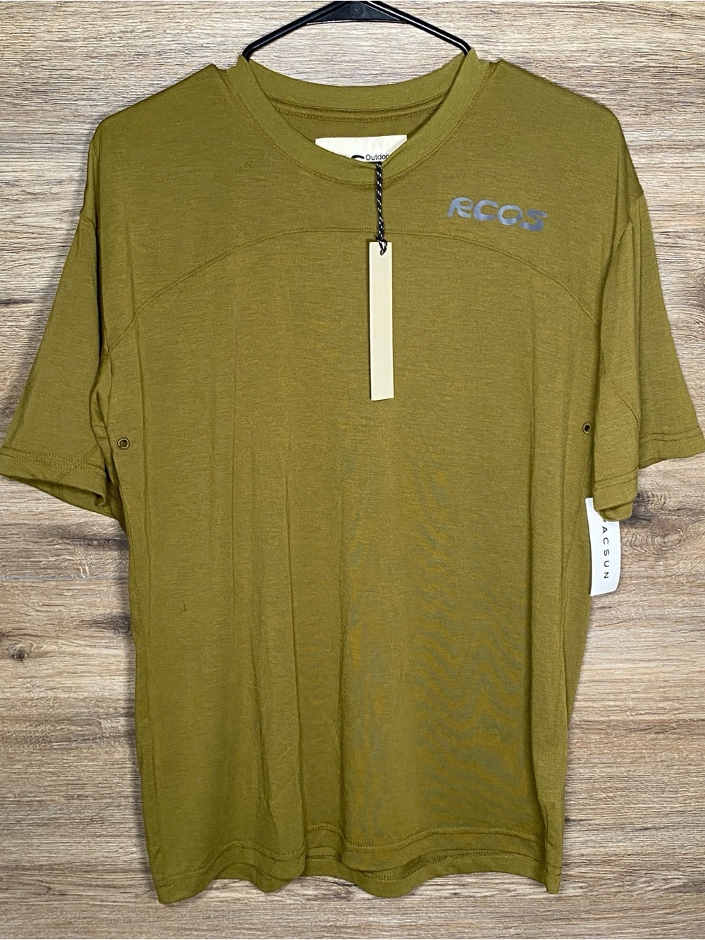 NWT PacSun Reese Cooper RC Outdoor Supply Men's SM Khaki Short Sleeve T-Shirt